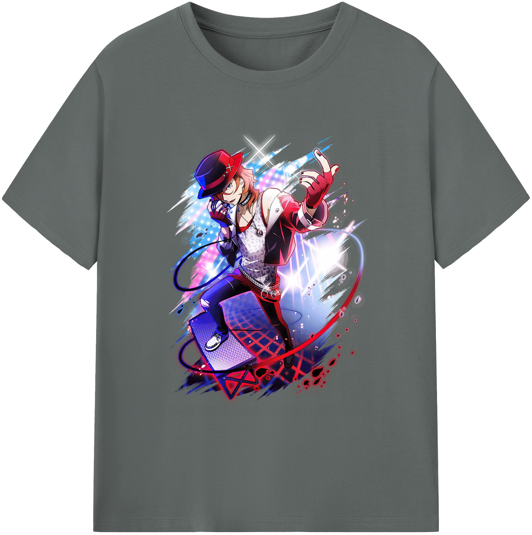 （画像用） 文豪ストレイドッグス Bungo Stray Dogs 綿100％ メンズ半袖Tシャツ｜肌触りやわらか＆通気性